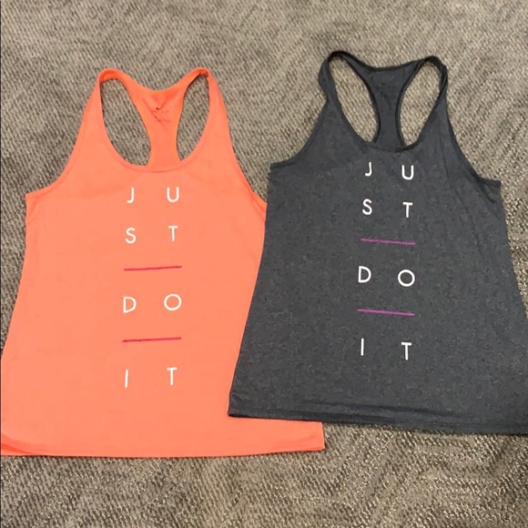 Nike Tops - 2 Nike “Just Do It” Tank Tops